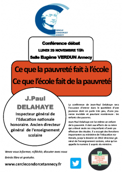 Conférence-débat - Cercle Condorcet