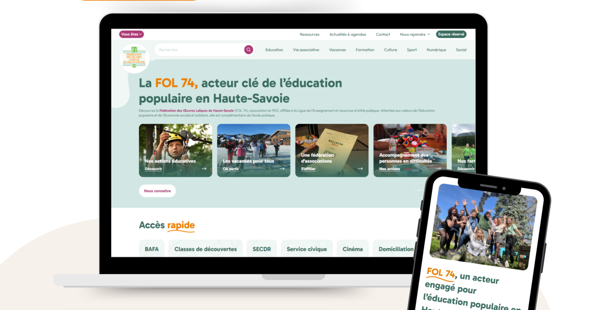 Nouveau site de la FOL 74