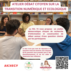débat citoyen sur la transition numérique et écologique