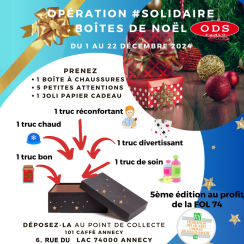 Opération Solidaire - Boîtes de Noël