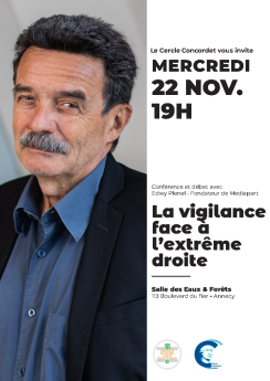 Conférence - Edwy PLENEL - La vigilance face à l'extrême droite
