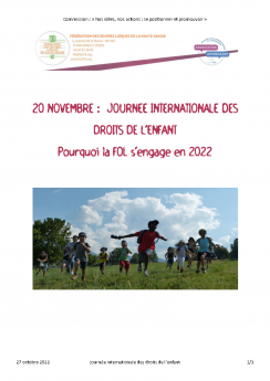 Journée internationale des Droits de l'Enfant