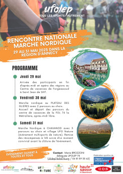 Rencontres Nationale UFOLEP de Marche Nordique 2025